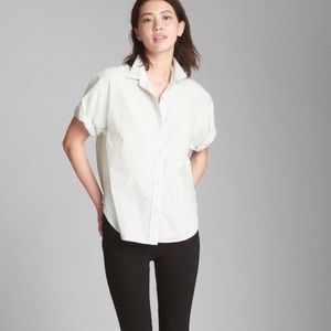GAP Split - Back Denim Stipe Shirt *